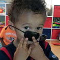 Child with sunglasses