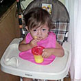 Child in high-chair
