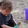 Children playing in sand